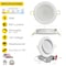 Nuwatt 4 Inch Gimbal LED Recessed Lighting for Sloped Ceiling 2700K-5000K 5CCT Canless Lights, PK6 NW-P-ADJDL-4-9W-5CT-WH-6P - alternate 4
